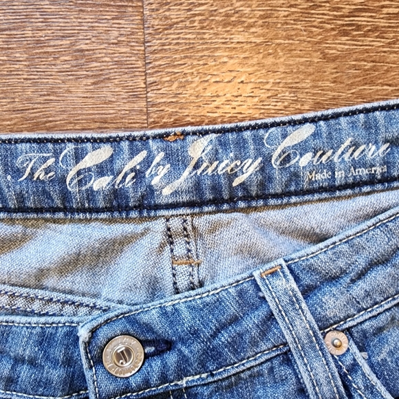 The Cali By Juicy Couture Women's 32 Denim Jeans Y2K Flare Wide Leg Vintage USA - Picture 4 of 13